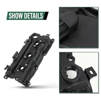 LQI Engine Valve Cover w/Gasket Left and Right, Black - size: Fit Murano 2009-2014/Quest 2011-2014