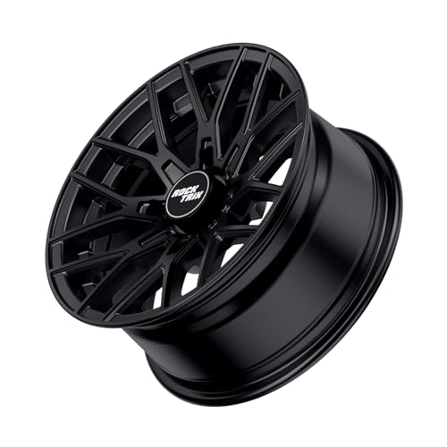 RockTrix RT104 15x7 ATV UTV Wheel 4x156 4+3 Offset, Matte Black, 1pc Single - size: 15x7 (4+3)