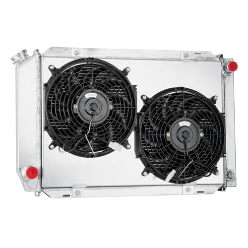 3 Row Radiator Shroud Fan for Ford Mustang GT LX 5.0L V8 MT 1979-1993 Aluminum Radiator with Fan Replacement 3 Rows Radiators Fans - size: 3 Row Radiator+Shroud Fan(MT)