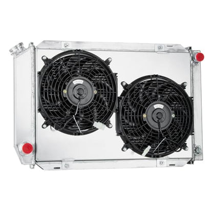 3 Row Radiator Shroud Fan for Ford Mustang GT LX 5.0L V8 MT 1979-1993 Aluminum Radiator with Fan Replacement 3 Rows Radiators Fans - size: 3 Row Radiator+Shroud Fan(MT)