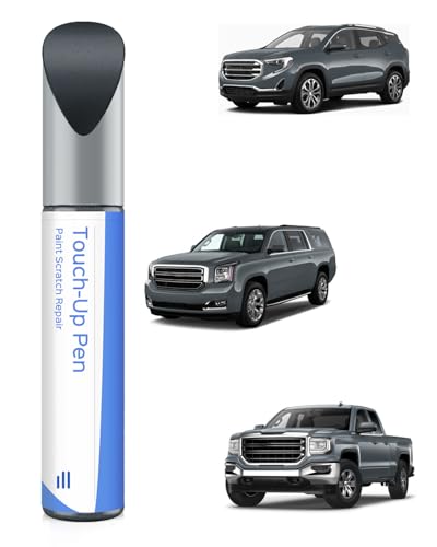 Stealth Gray Metallic WA928L Touch Up Paint Exact-Match Compatible with GMC– Car Paint Scratch Repair Kit Automotive Paint Pen Professional Automotive Paint Pen for Scratches, Chips & Nicks - color: Stealth Gray Metallic