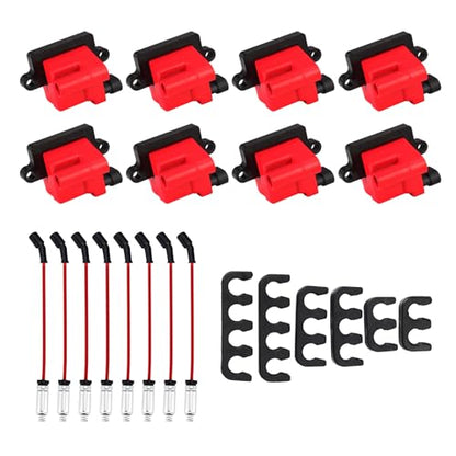 8Pcs High Performance Ignition Coil Pack and Ignition Coil Wire Set UF271 - size: UF271