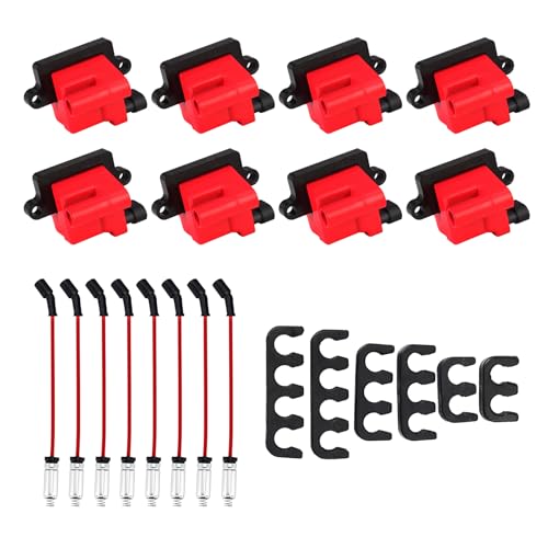 8Pcs High Performance Ignition Coil Pack and Ignition Coil Wire Set UF271 - size: UF271