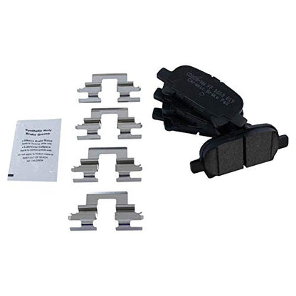 TRQ Rear Ceramic Brake Pad and Rotor Set - style: BKA10921