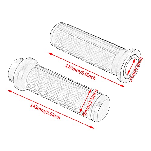 1 Inch Cable Throttle Handlebar Grips Motorcycle Hand Grips - color: #3 Black