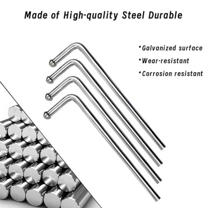 4 pcs Universal Swinging 10" Stainless Steel Exhaust Hanger 0.47" Rod Weld On