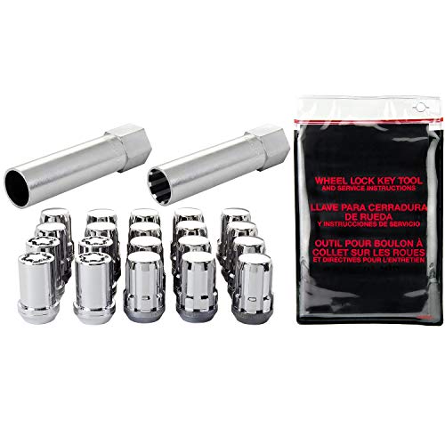McGard 65554 Chrome SplineDrive Wheel Installation Kit (M12 x 1.25 Thread Size) - for 5 Lug Wheels - color: Chrome