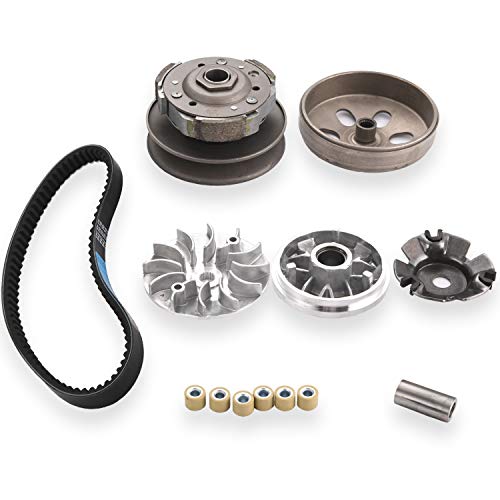 CLEO Gy6 150cc clutch set，include clutch Assembly and Variator Assembly with 842 belt, fit for GY6 125cc And 150cc 4-Stroke Engine Scooter ATV Taotao Roketa Sunl