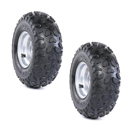 Set of 2 ATV Go Kart Tire 145/70-6 With Rim Tubeless 4PR - size: 2 pcs