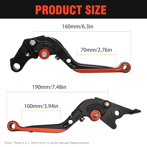 LIDSCURA CBR300R Motorcycle Brake Clutch Levers, Replacement for Honda GROM/MSX125 2014-2022, Replacement for Honda CBR250R 2011-2015, Replacement for Honda CB300R 2018-2021