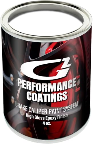 G2 High Temperature Brake Caliper Paint Kit - High Gloss, Wear and Heat Resistant, Epoxy Paint System - Dries Hard, No Flaking or Fading White G2167 - color: White