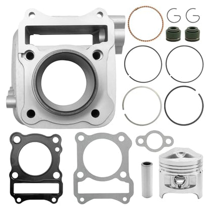 57MM 125cc Cylinder Piston Ring Gasket Kit, Replacement for Suzuki DR-Z125 DRZ125 1994-2021, Replacement for Kawasaki KLX125 KLX 125 2003-2006