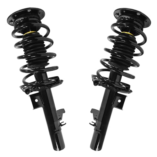 Detroit Axle - 2007-2016 볼보 S80 2008-2016 V70 XC70, 2009 2010 2011 2012 2013 2014 2015 스트럿트용 전면 스트럿 2개, 코일 스프링 어셈블리 교체 서스펜션 포함 - size: 11493_11494/Pair