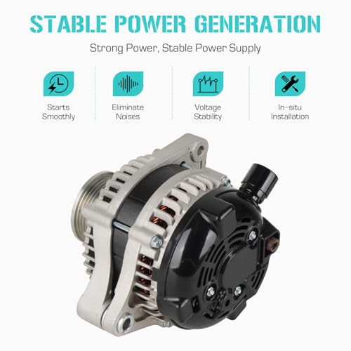New Alternator 3.5 3.5L for Honda Odyssey 2018-2025, for Passport 2019-2025, for Pilot 2016-2022, for Ridgeline 2017-2025, for Acura MDX 2014-2020 Replace# 11773