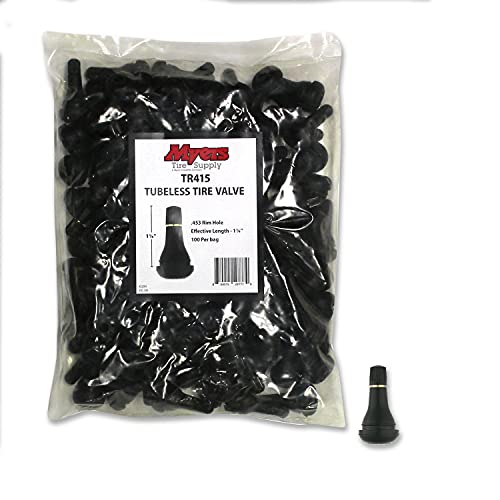 Myers Tire Supply Snap in Valve Stem for Tubeless Tires, 100-Pack
