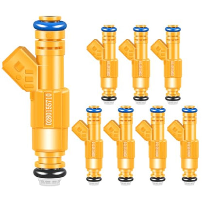 Fuel Injectors Set of 8 Compatible with Ford for E-350