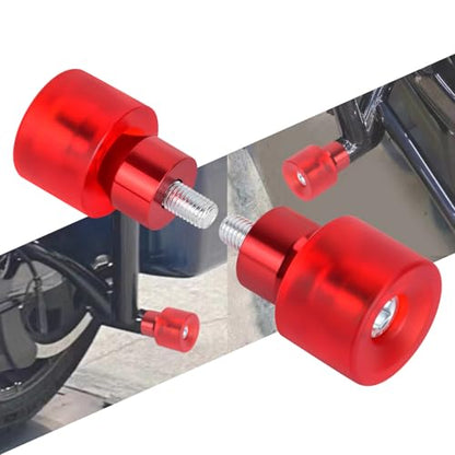 Crash Bar Wheel Screw Fit for Harley Touring and Softail - style: Red Wheel with Red Slider