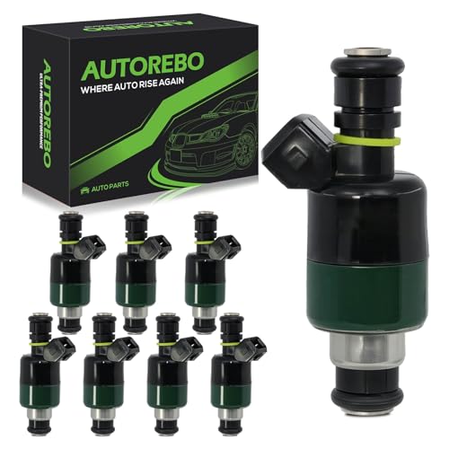 Fuel Injectors Set of 8 Compatible with Chevrolet Impala Camaro Corvette Caprice, Cadillac Fleetwood Commercial Chassis & Buick Roadmaster & Pontiac Firebird, V8 5.7L# FJ164 17121068 17106258 17120254