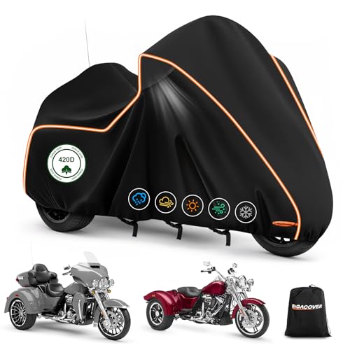 Motorcycle Cover for Harley Trike Freewheeler 2009-2025 - size: for Trike Models Freewheeler