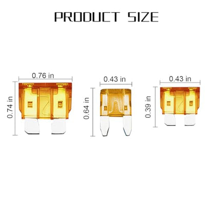 Mandark 306PCS 2-35 Amp Standard Mini and Low-Profile Blade Fuse Kit - color: 306PCS