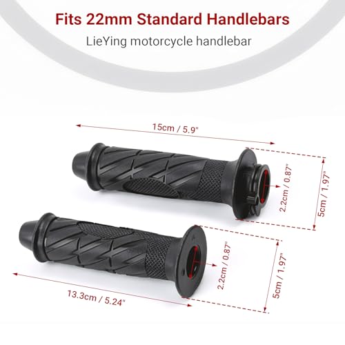 Minho GY6 50-150cc Rubber Motorcycle Handlebar Grips Fit TaoTao Jonway ATV