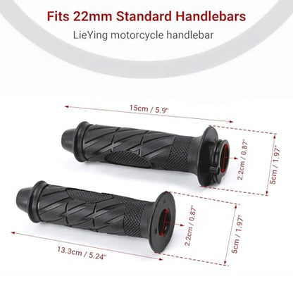 Minho GY6 50-150cc Rubber Motorcycle Handlebar Grips Fit TaoTao Jonway ATV