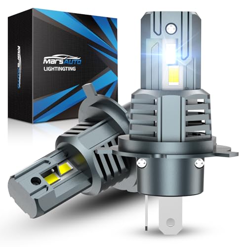 Marsauto H4 130000LM LED Bulbs 6000K Cool White, 2-pack - color: SUPER 6000K WHITE, size: H4