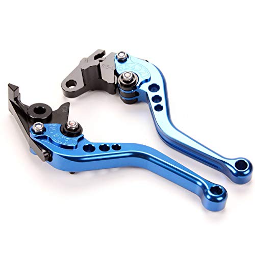 Adjustable CNC Short Brake Clutch Levers Compatible with Yamaha Blaster 200 1988-2002 Grizzly 125 2005-2013 Breeze 125 2002-2004 YFM250 1990-1991 YFM350ER 1990-1995