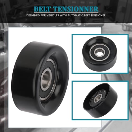 IRONTEK 31190RCAA01 Belt Tensioner Idler Pulley fit for Ford (1997-2001 E-150 Econoline/ 1997-2001 E-250 Econoline/ 2003 E-350 Club Wagon/ 1997-2001 for F-150)) #89053 - size: 89053