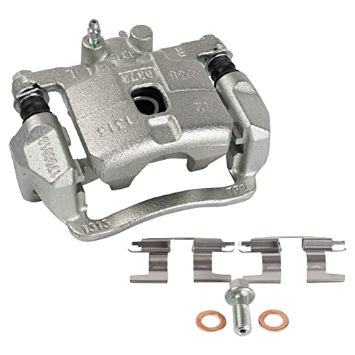 TRQ Rear Brake Caliper Set Zinc Coated Brackets Hardware - color: Replacement, size: CLA31945
