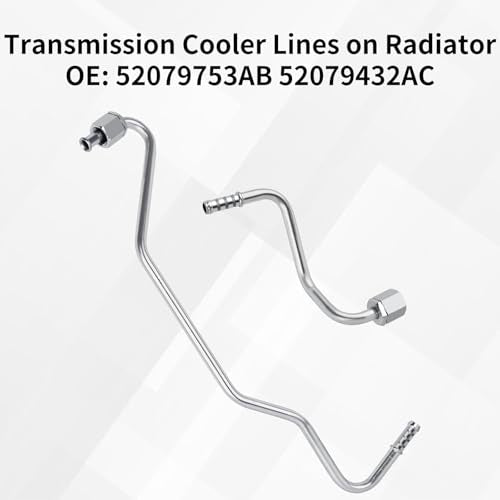 MuHize Radiator Transmission Cooler Lines - Oil Cooling Line (2 Pack) - size: Long & Short