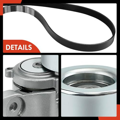 A-Premium Engine Serpentine Belt Drive Kit with Tensioner & Idler Pulley