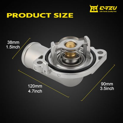 Upgrade Aluminium Thermostat Housing Assembly for Chrysler 200 Town & Country,Ram C/V ProMaster 1500 2500 3500,Dodge Avenger Journey Grand Caravan,Routan,Cherokee - Replaces 902-3036XD 5184570AH - color: 5184570AH