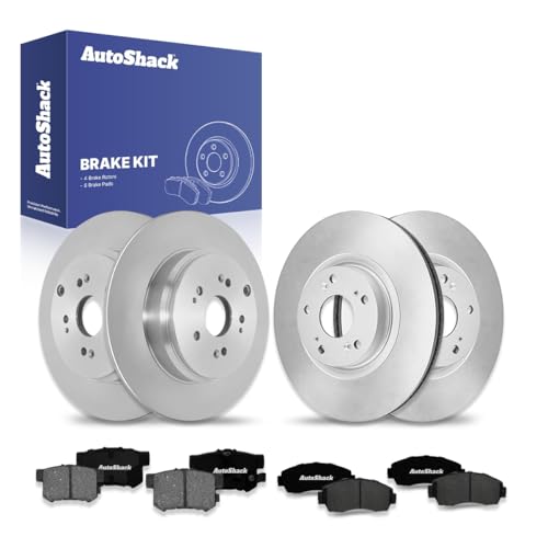 AutoShack Front & Rear Brake Rotors & Premium Pads for Honda CR-V 2011 - style: Brake Rotor & Premium Pad