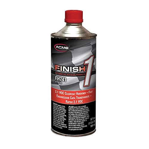 SHERWIN WILLIAMS Finish 1 Gloss Clearcoat Gallon Kit | A High Solids 2.1 VOC Urethane Clear Coat With Fast Clear Coat Hardener (Quart) | For Basecoats and Low VOC Single-Stage Enamels