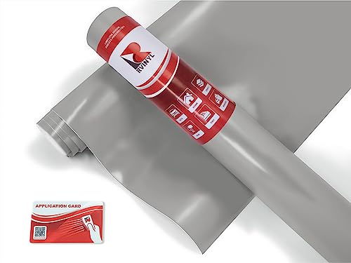 RVINYL Avery Dennison SW900 833-O Satin Gray Supreme Wrapping Film Vinyl Vehicle Car Wrap Sheet Roll - (12in x 60in w/Application Card) - color: Satin Gray, size: 1ft x 5ft
