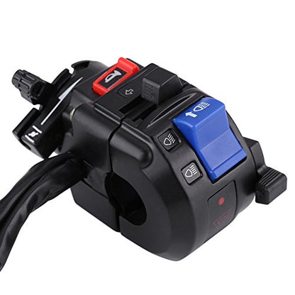 Keenso 7/8inch Motorcycle Handlebar Switch,12V Headlight Turn Horn High Low Beam Start Stop Switch