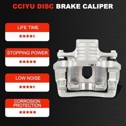 cciyu Rear Right Disc Brake Caliper Assembly w/Bracket 18B4805 - size: Rear Right[18B4805]