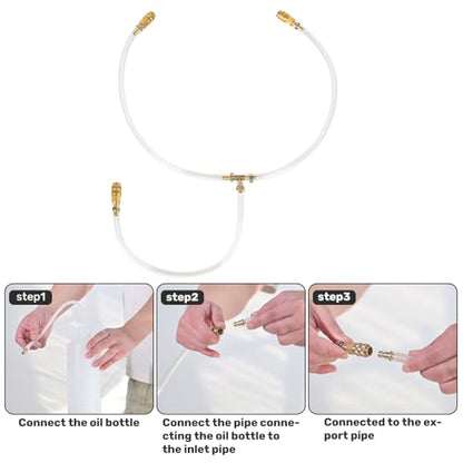 30" Hydraulic Steering Bleed Kit, Outboard Power Steering Bleed Kit for Boat, Fits Sea Star Hydraulic Steering Fluid Tee Hose Boat Tool for All Outboard, Sterndrive & Inboard