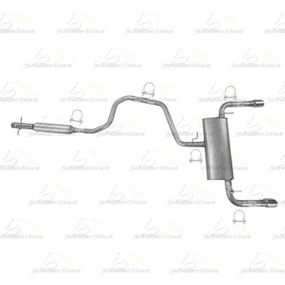 Exhaust System Kit Compatible for 2009-2012 Chevy Malibu 3.6L (Resonator Intermediate Pipe and Muffler, 2008-2012 Chevy Malibu 3.6L) - color: Resonator Intermediate Pipe and Muffler