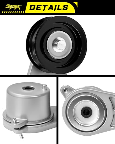 Oktiger Belt Tensioner Assembly with Pulley for Nissan 370Z 2009-2019, 350Z GT-R, for Infiniti G37 2008-2013, G35 EX35 Fx35 EX37 2013 Q40 Q50 QX50 QX70 Belt Tensioner OE# 119551EA0A 119551EA0B 39129 - size: 39129