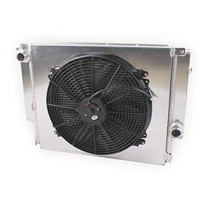 OHOB-COOL Full Aluminum Radiator With Shroud Fan For BMW 323i 328i E36 E30 M3 MT 1992-1999 1993 1994 1995 1996 1997 - size: For 92-99 BM W