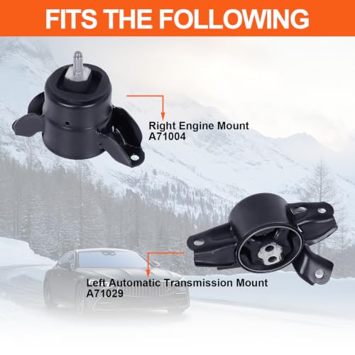 Engine Motor Mount Compatible with Dodge Attitude 12-14/Accent 12-17,Hyundai Elantra 11-16/Elantra Couper 13-14/Elantra GT 13-15/Veloster 12-17,KIA Forte 14-17/Forte Koupe 14-17/Fortes 14-18/RIO 12-17 - size: 14-18 Kia Forte L4