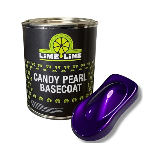 LiME LiNE Candy Pearl Basecoat – All-In-One Base, Pearl & Candy Color | Tri-Stage Look in One Step | Full-Coverage Candy Look: Must be Cleared with 2K Clearcoat (Grimace Purple, 1 Quart) - color: Grimace Purple, size: 32 Fl Oz (Pack of 1)