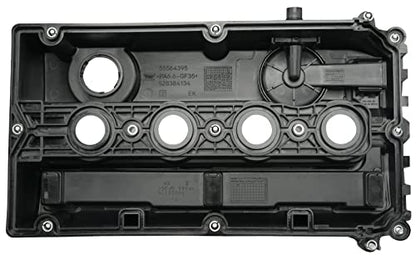 Engine Valve Cover with Gaskets Bolts Oil Filler Cap Compatible with 2011-2020 Chevy Cruze Sonic Trax Aveo, 2008-2009 Saturn Astra, 2009-2010 Pontiac G3 1.6L 1.8L Replace# 55558673 55564395 264-920 - color: Plastic