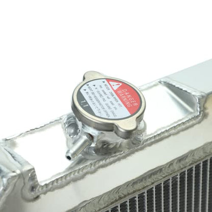 Aluminum Core Racing Radiator 3 Row with Fan Shroud Kit Compatible with 1963-1966 C/K Pickup - size: Core Size: 17.40" x 22.76" x 1.73"