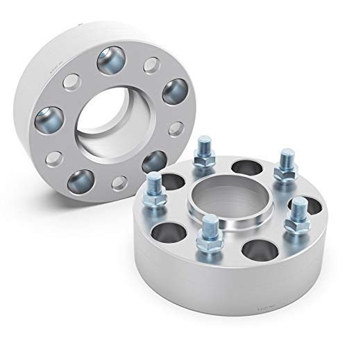RockTrix 2pcs 1.5 inch Hubcentric 5x4.5 Wheel Spacers (71.5mm bore, 1/2x20 Studs) Compatible with Jeep Cherokee XJ Grand Cherokee ZJ Wrangler YJ TJ Liberty KJ KK (38mm 5x114.3) - color: Silver, size: 38mm (1.5in) Thickness