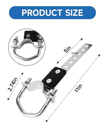 2Pcs Universal Exhaust Hanger (1-1/2"-2.36"/3.81cm-6cm) - size: 2Pcs