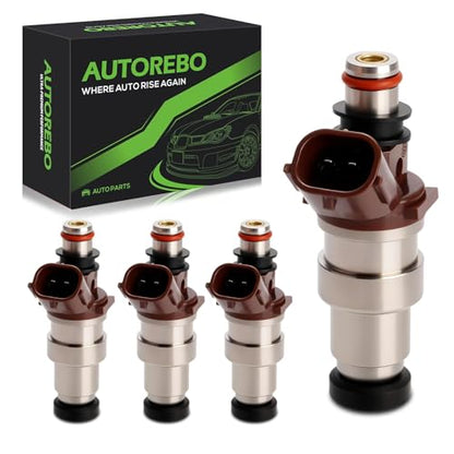 Fuel Injectors FJ377 Set of 6 Compatible with Toyota 4Runner Tacoma T100 2.7L L4 Federal Emissions # Replace 23209-79095 23250-75050 23209-75050 2325075050 2320979095 1995 1996 1997 1998 1999 2000 - size: 377
