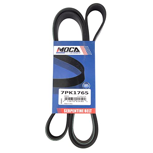 MOCA 7PK1765 EPDM Serpentine Belt for 11-13 Acura TSX 3.5L & 08-15 Dodge Viper 8.4L & 13-14 SRT Viper 8.4L - size: 7PK1765